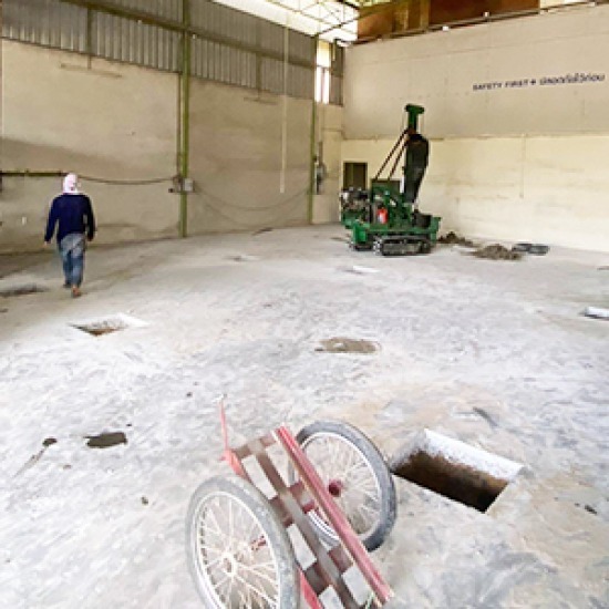 บริการตอกเสาเข็มเสริมความแข็งแรงในโรงงาน บริการตอกเสาเข็มเสริมความแข็งแรงในโรงงาน